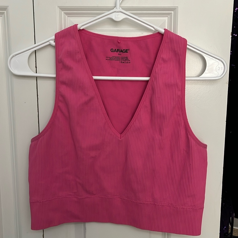 V neck tank top from Garage